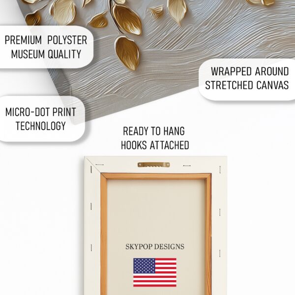 Golden Blossom Tree Art
