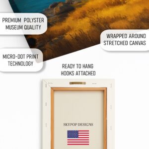 Mountain Lake Cabin Art