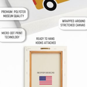 Colorful Retro Car Art