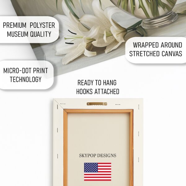 White Lily Bouquet Art