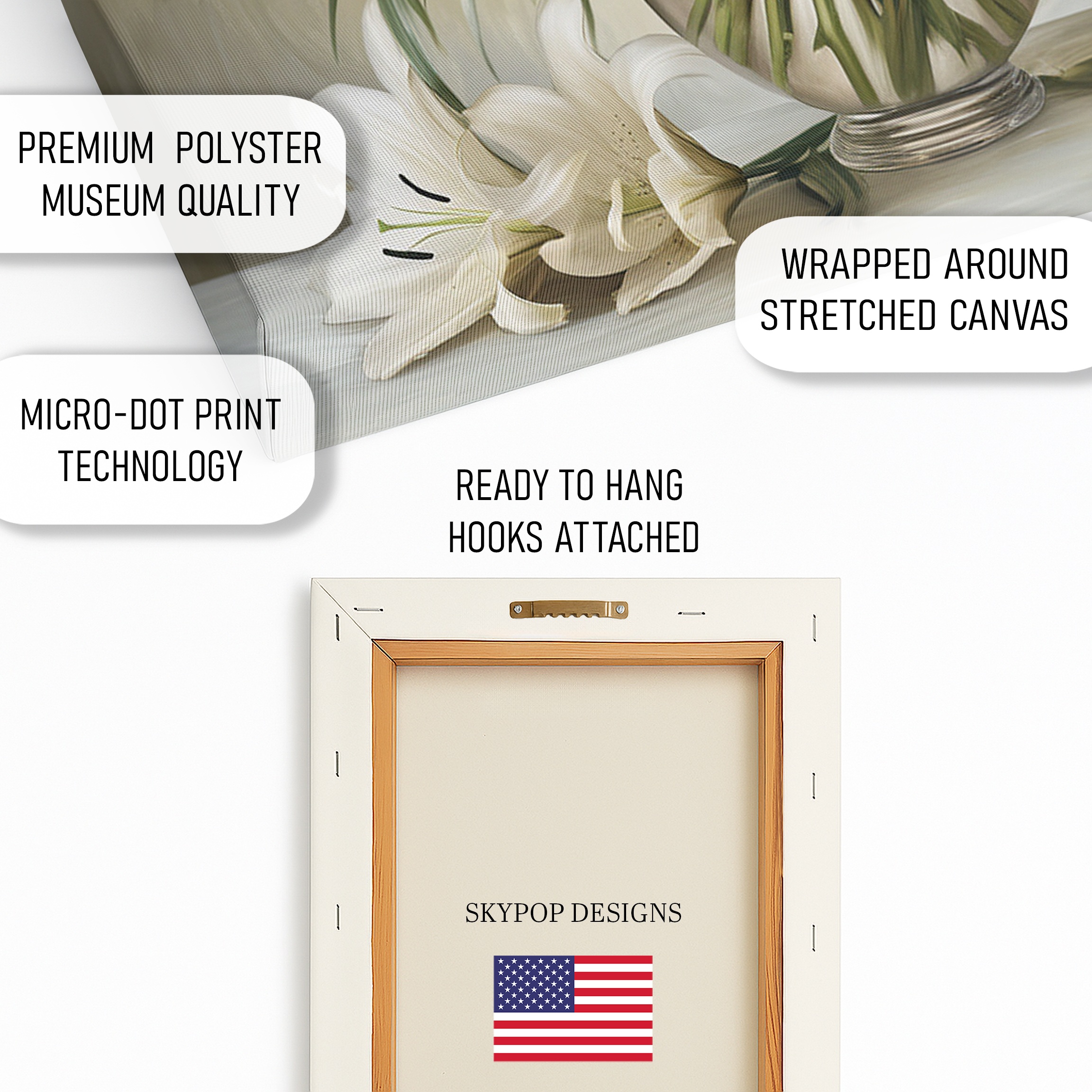 4.jpg White Lily Bouquet Art