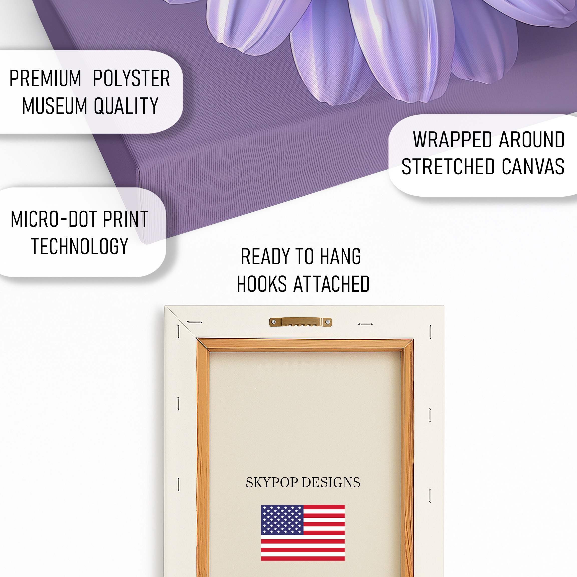 4.jpg Lavender Daisy Bloom Art