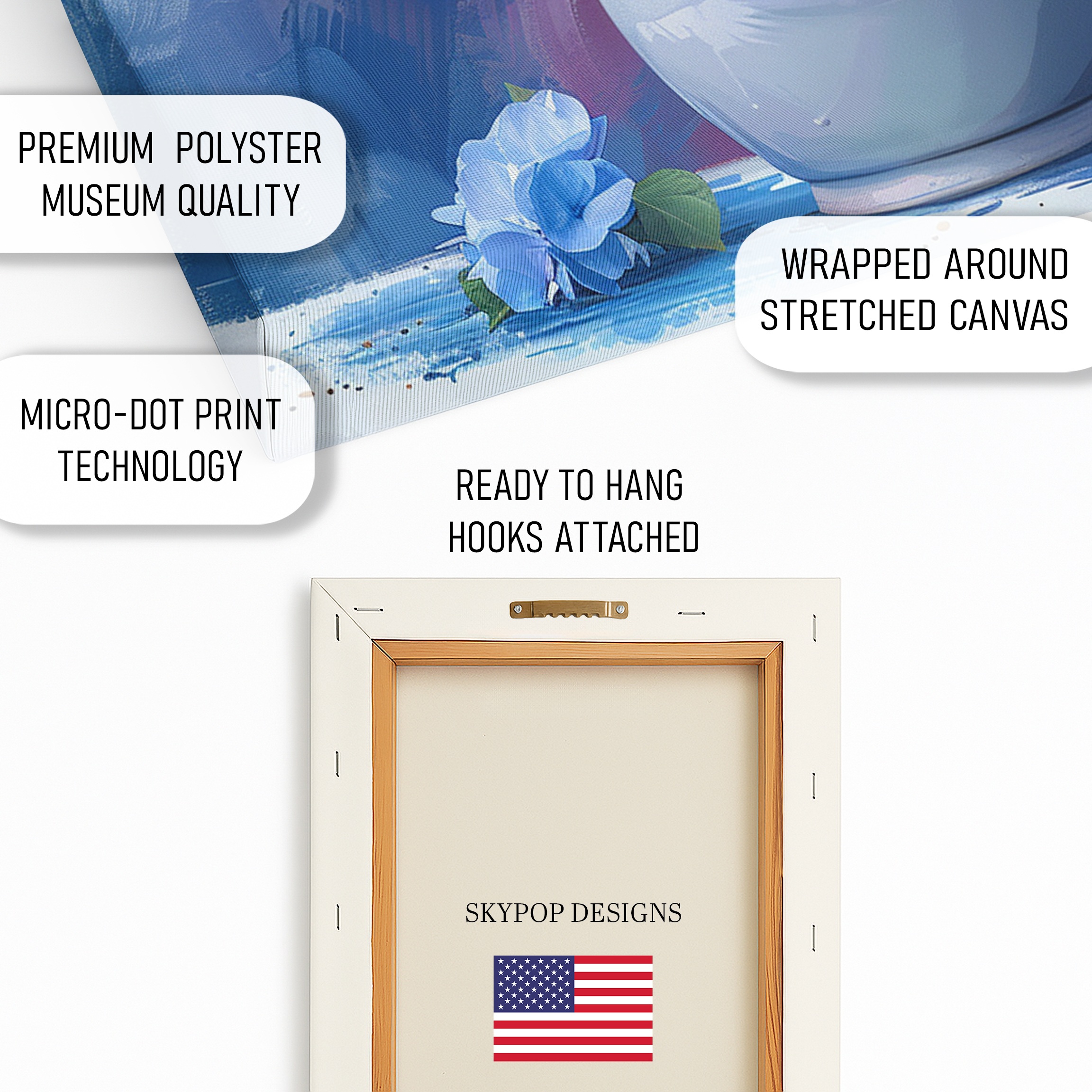 4.jpg Blue Hydrangea Blooms Art