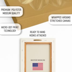Golden Dahlia Bloom Art