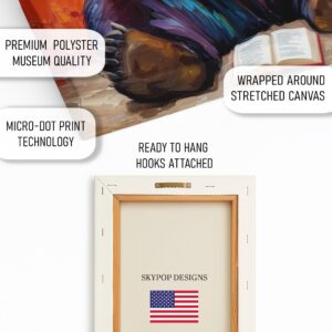 Bear Reading Book Art