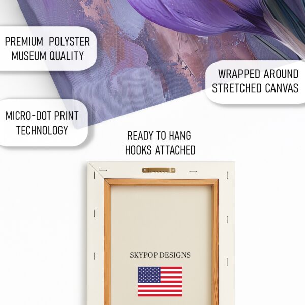Purple Crocus Blooms Art