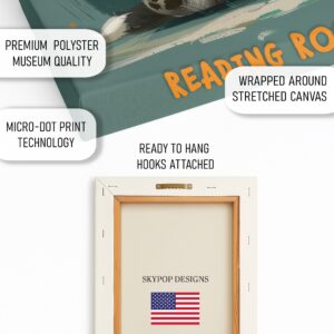 Puppy Reading Book Art