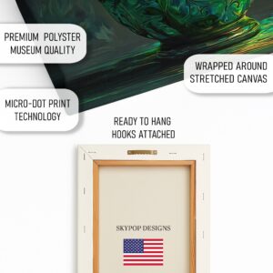 Emerald Bloom Vase Art