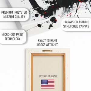 Black Cat Splatter Art