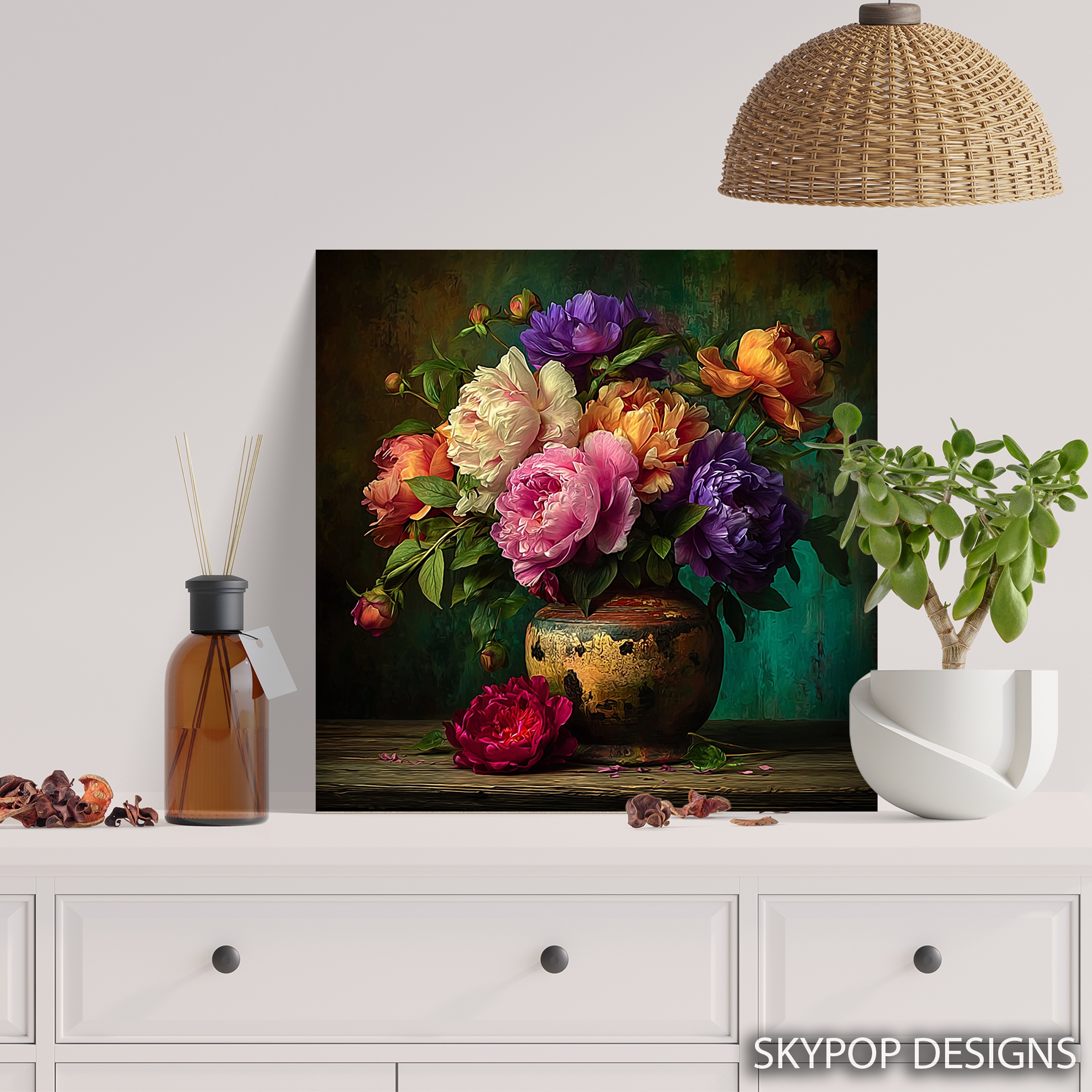 5.jpg Vibrant Peony Bouquet Art