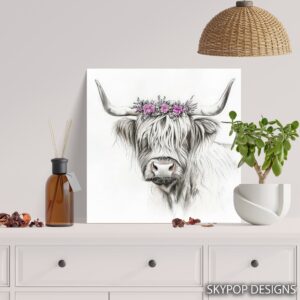 Highland Cow Art
