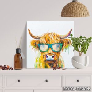 Highland Cow Art