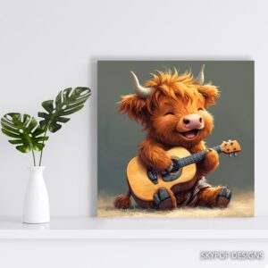 Highland Cow Art