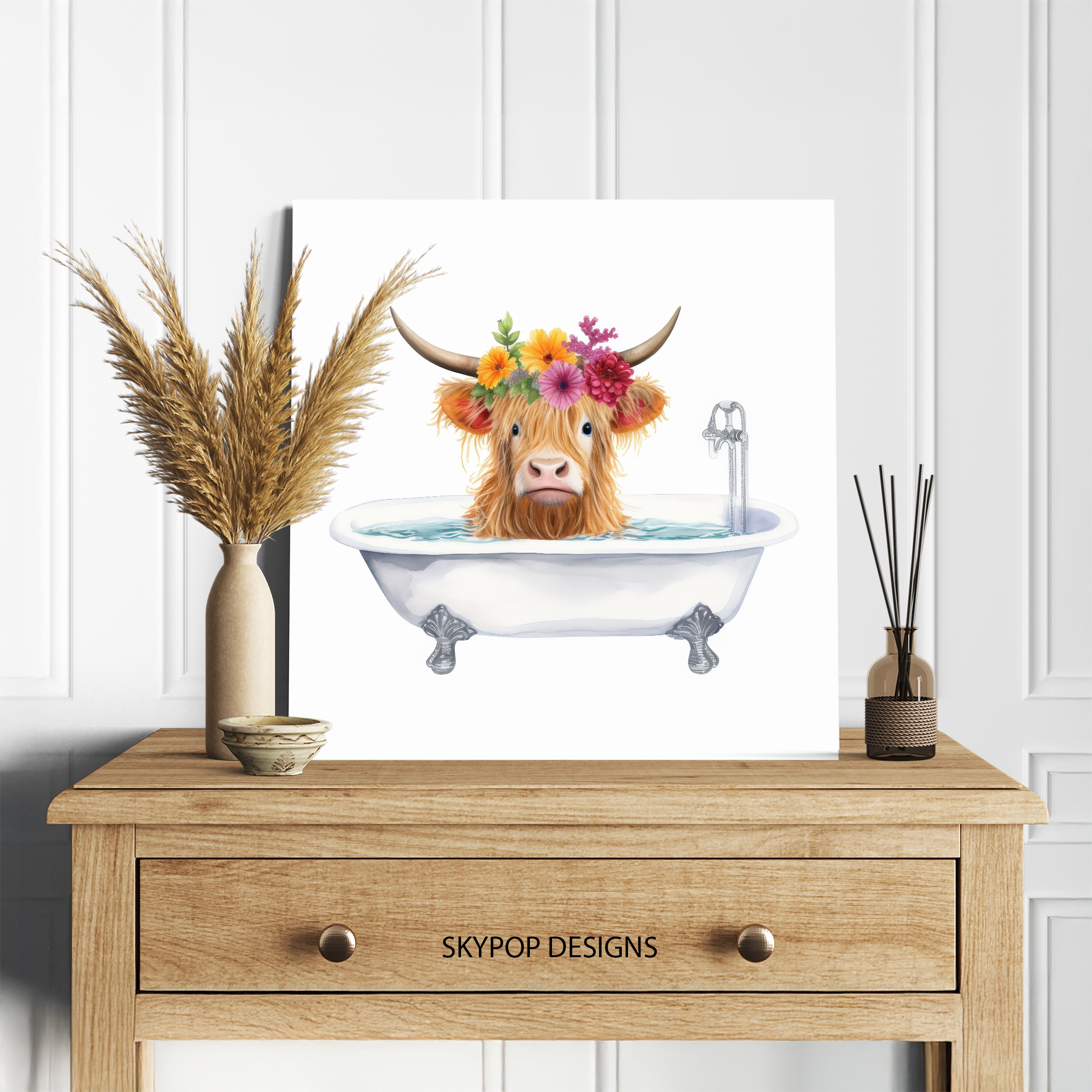 5.jpg Highland Cow Art