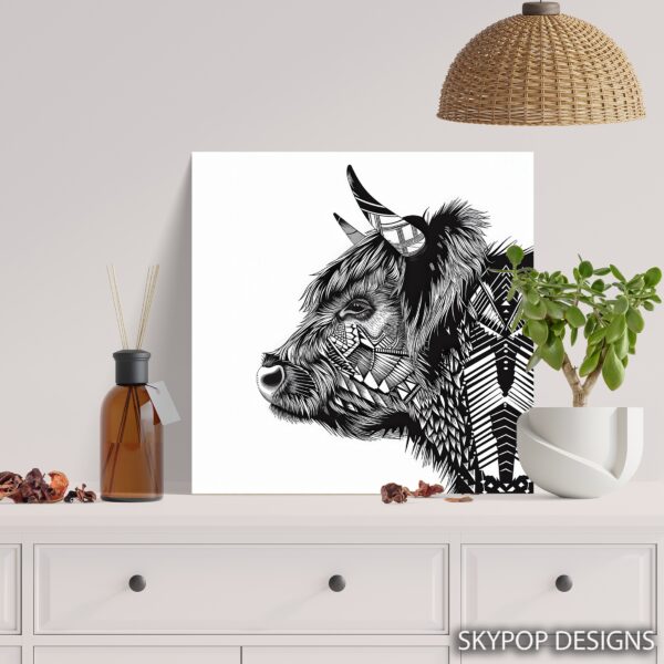 Highland Cow Art