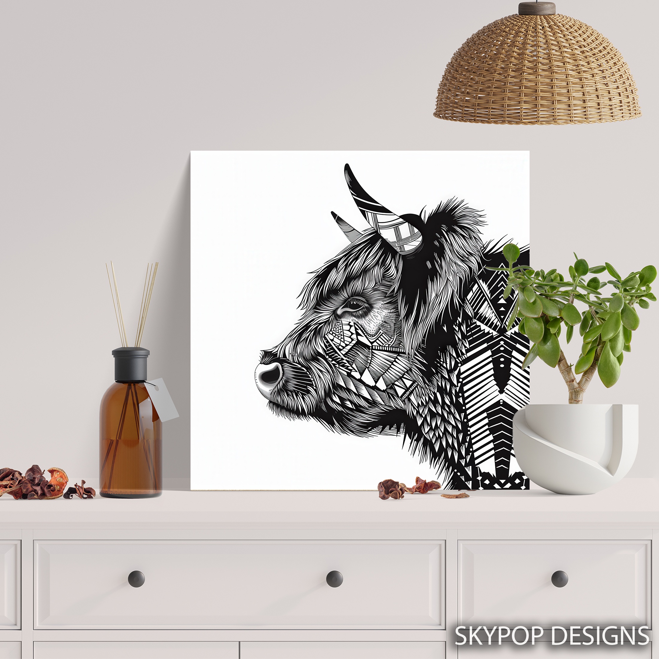 5.jpg Highland Cow Art