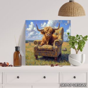 Highland Cow Art