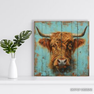 Highland Cow Art