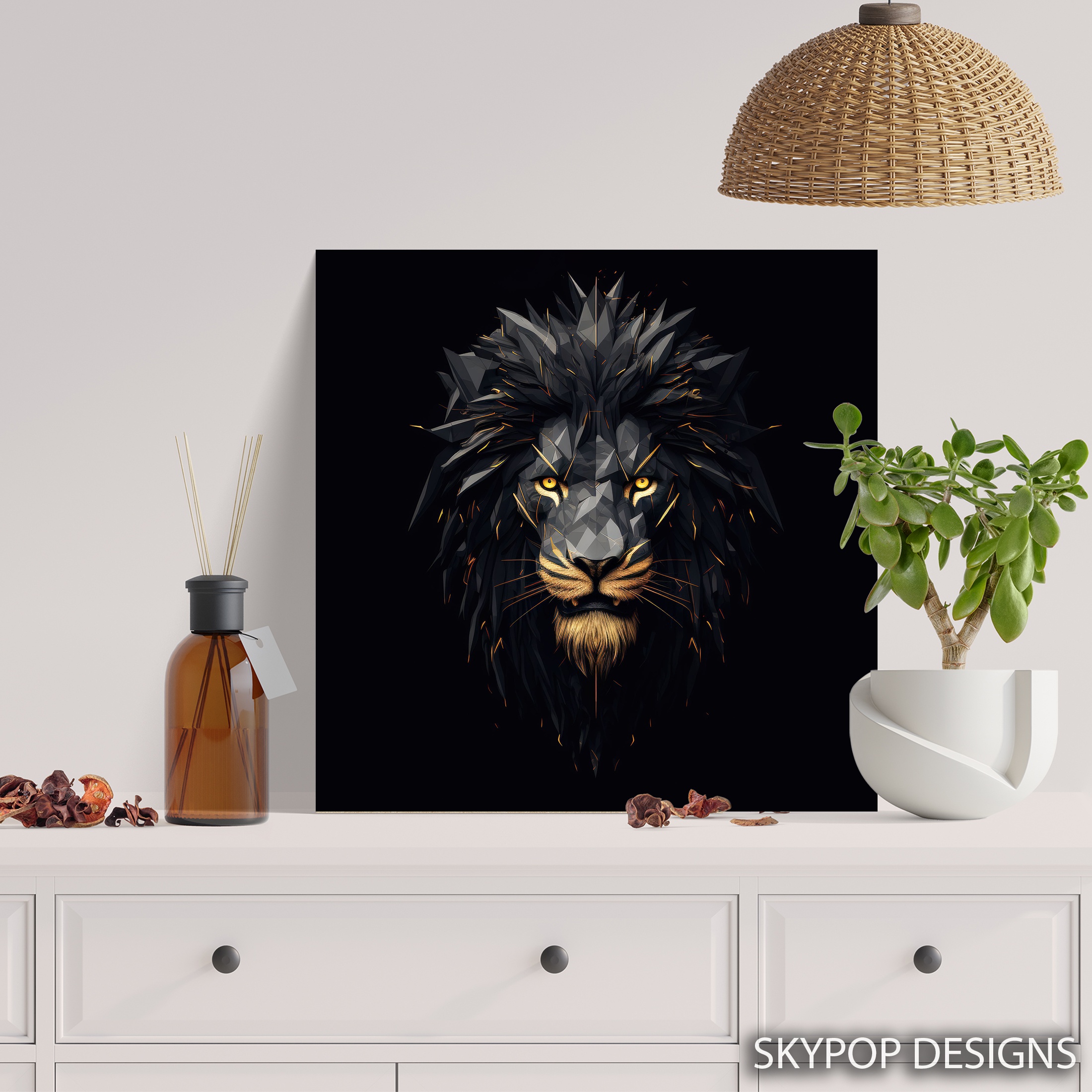 5.jpg Lion Head Art