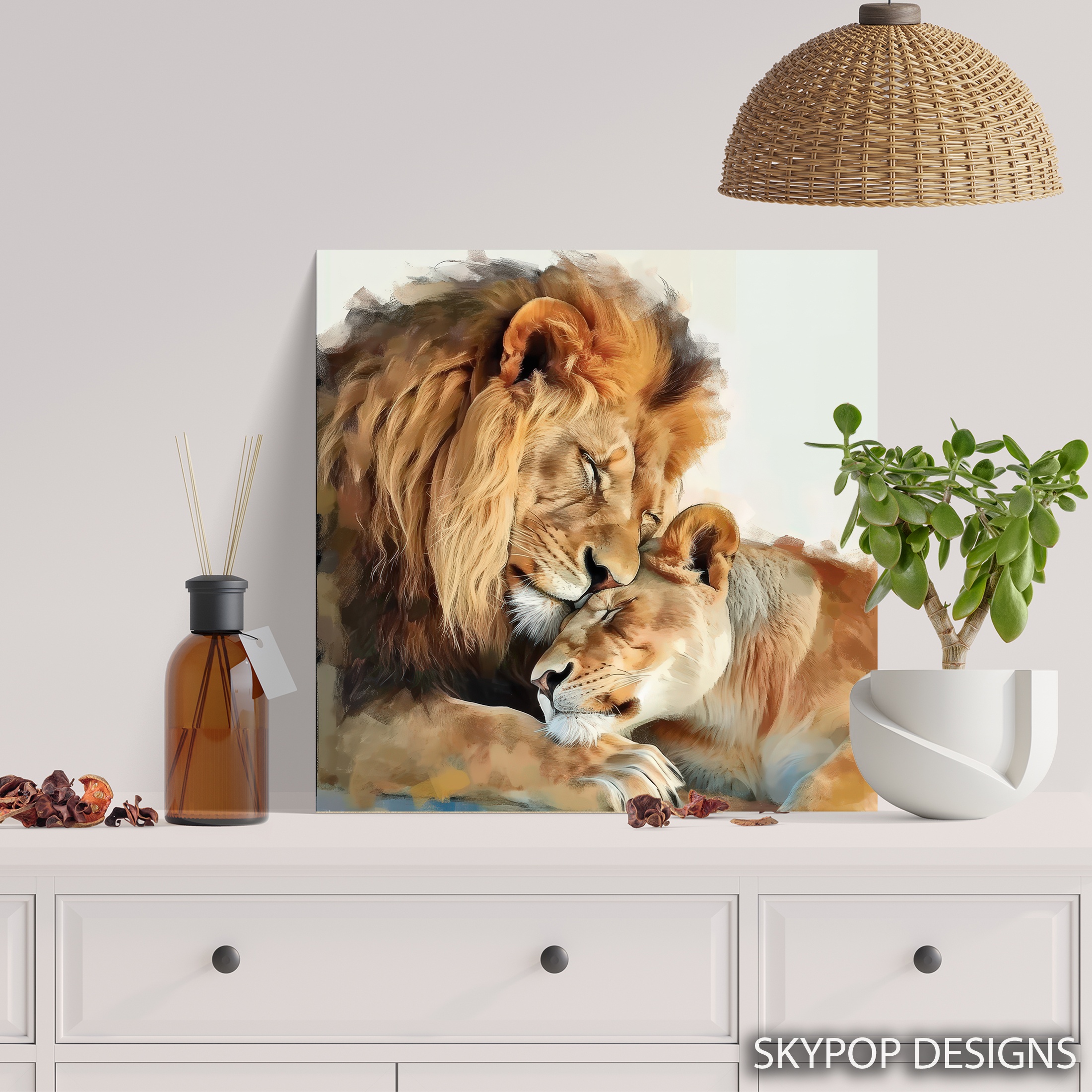 5.jpg Lion Embrace Art