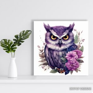 Owl Floral Art