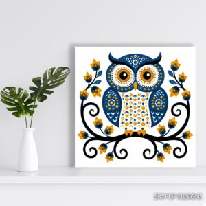 Owl Blossom Art