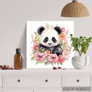 Panda Blooming Art