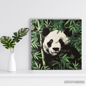 Panda Bamboo Forest Art