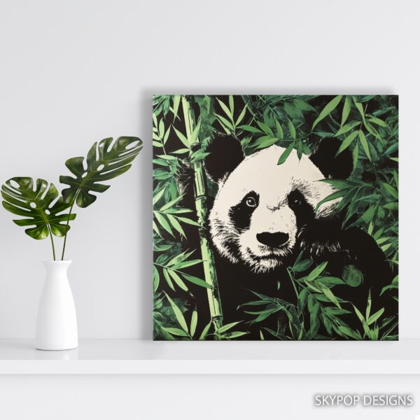 Panda Bamboo Forest Art