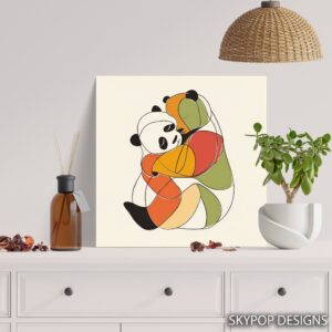 Panda Mama Hug Art