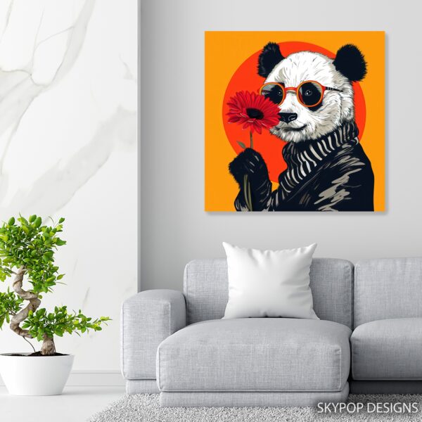 Panda Flower Art