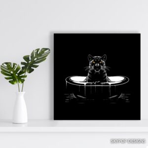Panther Bathtime Art