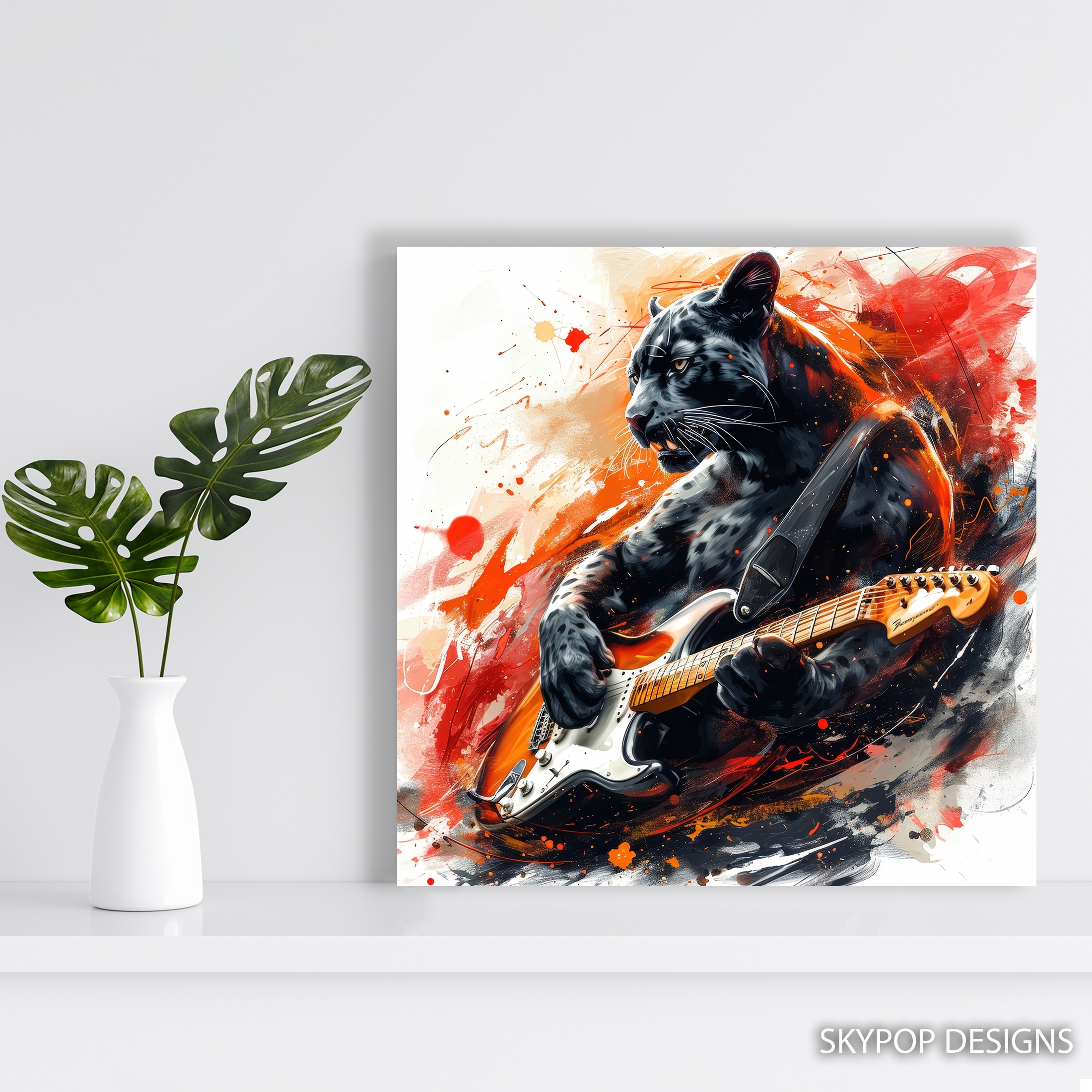 5.jpg Panther Rock Guitar Art