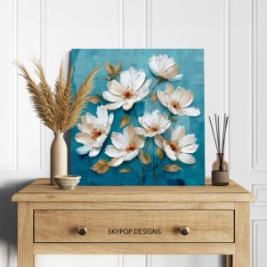 White Flowers Art