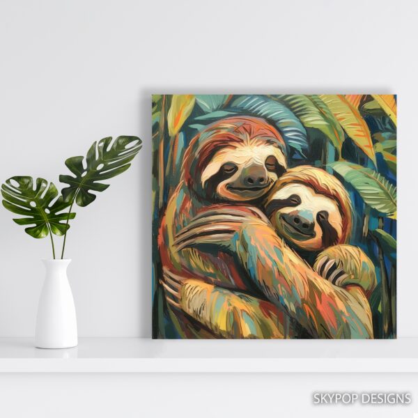 Sloth Hug Art