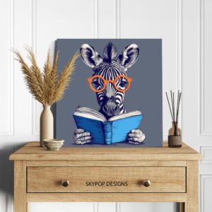 Zebra Reads Art
