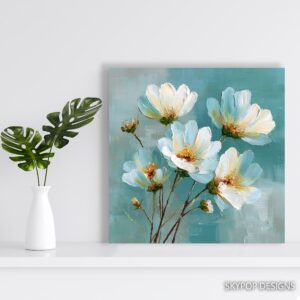 White Flowers Art