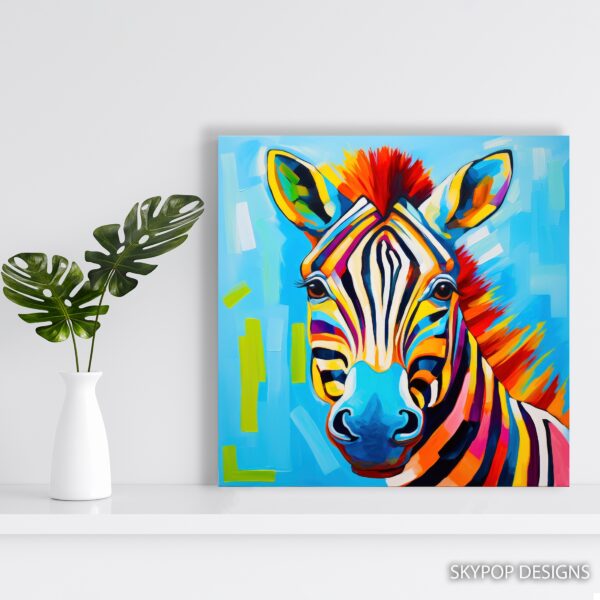 Zebra Splash Art