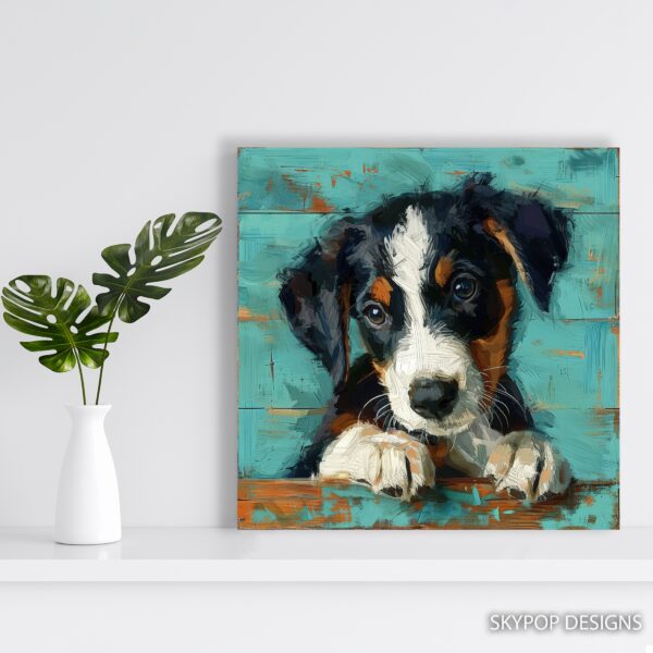 Bernese Mountain Dog Puppy Art