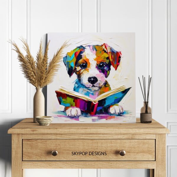 Yorkshire Terrier Reading Art