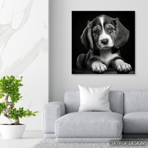 Border Collie Puppy Art