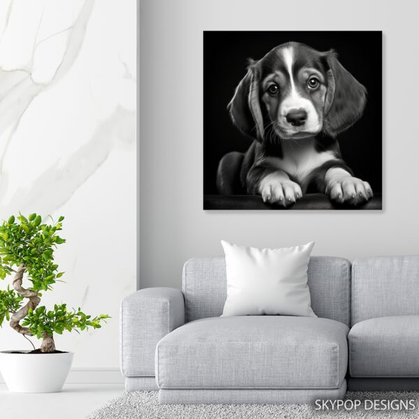 Border Collie Puppy Art