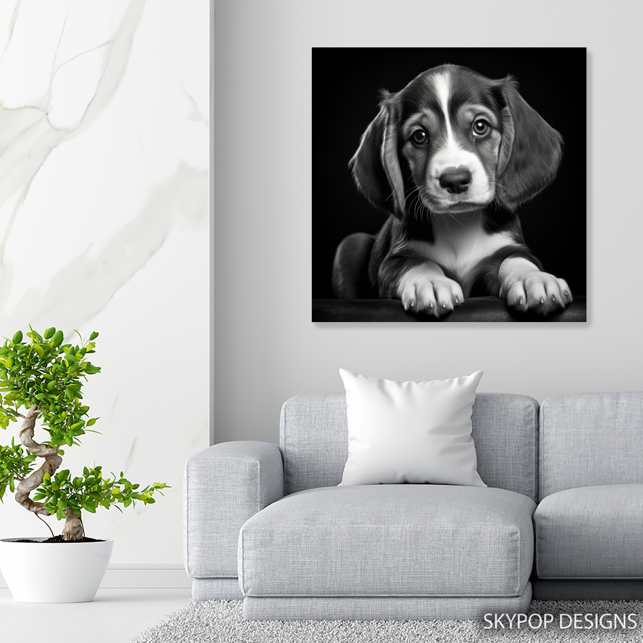 5.jpg Border Collie Puppy Art