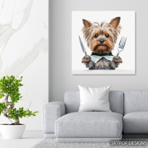 Yorkshire Terrier Dinner Art