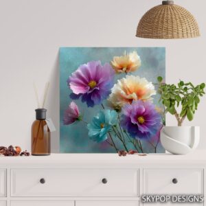 Vibrant Floral Burst Art