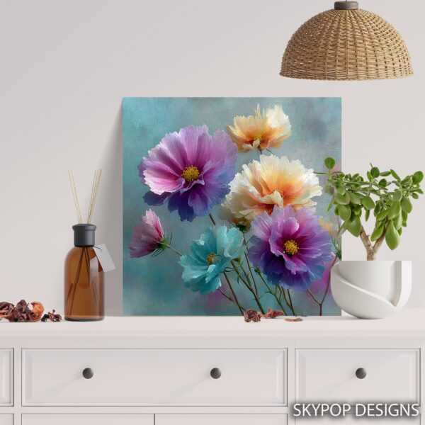 Vibrant Floral Burst Art