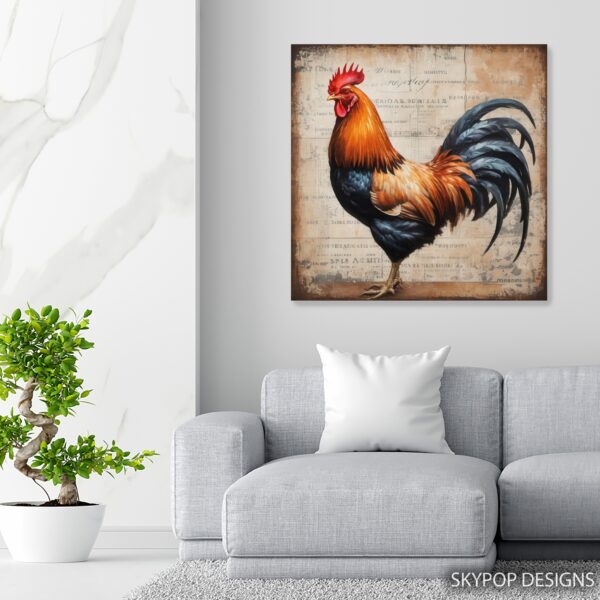 Vintage Rooster Art