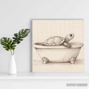 Turtle Bath Art