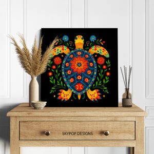 Turtle Hummingbird Art