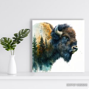 Bison Wilderness Art